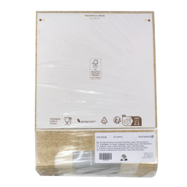 Embalagem de Cartão Quadrado PackiPack Vision Kraft 20x20x6cm (50 Uds)
