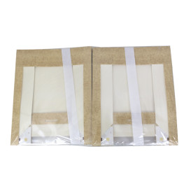 Embalagem de Cartão Quadrado PackiPack Vision Kraft 24x24x6cm (50 Uds)
