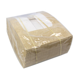Embalagem de Cartão Quadrado PackiPack Vision Kraft 24x24x10cm (25 Uds)