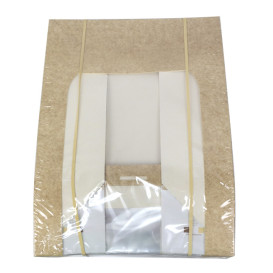 Embalagem de Cartão Quadrado PackiPack Vision Kraft 28x28x10cm (25 Uds)