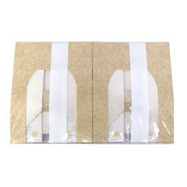 Embalagem de Cartão Quadrado PackiPack Vision Kraft 13x12x5cm (50 Uds)