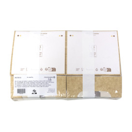 Embalagem de Cartão Quadrado PackiPack Vision Kraft 13x12x5cm (50 Uds)