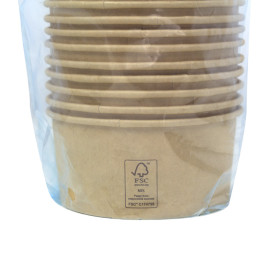 Terrina de Cartão Kraft-Kraft Multi-Food 370ml Ø11,5cm (50 Uds)