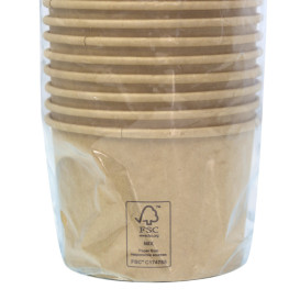 Terrina de Cartão Kraft-Kraft Multi-Food 550ml Ø11,5cm (50 Uds)