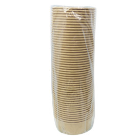 Saladeira de Cartão Kraft-Kraft 600ml Ø15,0cm (300 Uds)