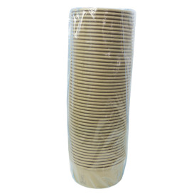 Saladeira de Cartão Kraft-Kraft 750ml Ø15,0cm (50 Uds)