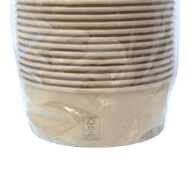 Saladeira de Cartão Kraft-Kraft 1.300ml Ø18,5cm (300 Uds)