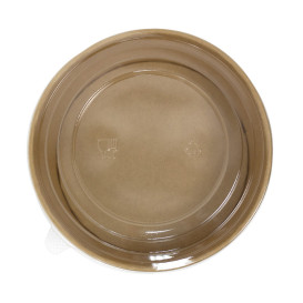 Terrina de Cartão Kraft-Kraft con Tampa PET 1.300ml Ø18,5cm (20 Uds)