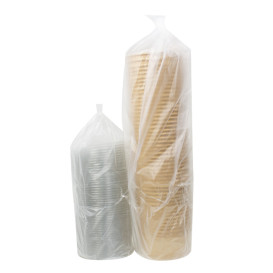 Terrina de Cartão Kraft-Kraft con Tampa PET 750ml Ø15cm (250 Uds)