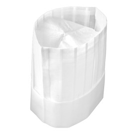 Touca TST Cozinheiro Chef Branco (10 Uds)