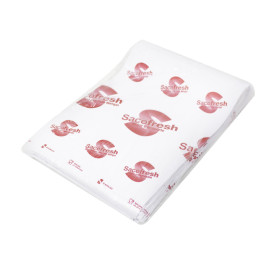 Saco de Vácuo Reutilizável com Fecho Adesivo Vermelho 30x20cm (100 Uds)