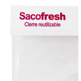 Saco de Vácuo Reutilizável com Fecho Adesivo Vermelho 30x25cm (100 Uds)