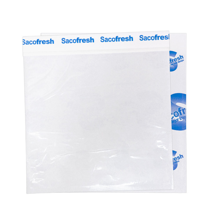 Saco de Vácuo Reutilizável com Fecho Adesivo Azul 30x25cm (100 Uds) Saco de Vácuo Reutilizável com Fecho Adesivo Azul 30x25cm (100 Uds)
