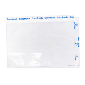 Saco de Vácuo Reutilizável com Fecho Adesivo Azul 30x36cm (100 Uds)
