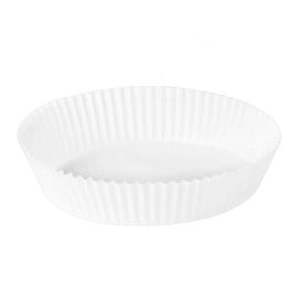 Papel Kraft para Fritadeiras de Ar Branco 90g Ø22x4cm (1.000 Uds)
