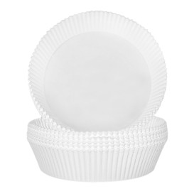 Papel Kraft para Fritadeiras de Ar Branco 90g Ø22x4cm (1.000 Uds)