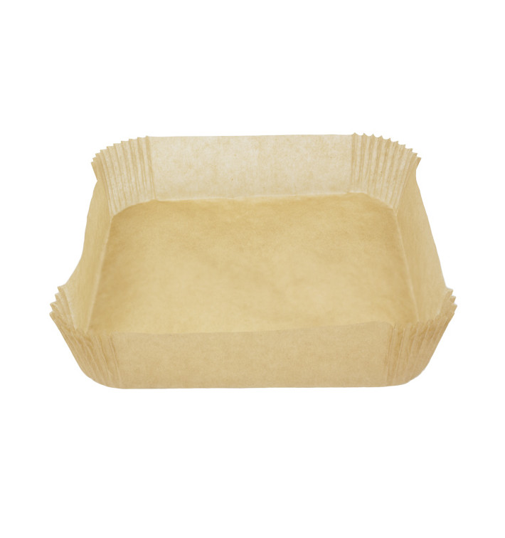Papel Kraft para Fritadeiras de Ar 40g 17x17x4cm (1.000 Uds) Papel Kraft para Fritadeiras de Ar 40g 17x17x4cm (1.000 Uds)