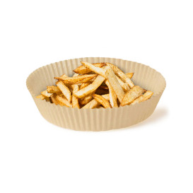 Papel Kraft para Fritadeiras de Ar 40g Ø16x4cm (1.000 Uds)