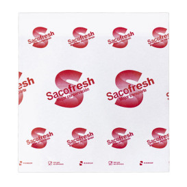 Saco PE e Papel Reutilizável Dobra Adesivo Sacofresh Vermelho 30x25cm (100 Uds)