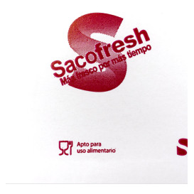 Saco PE e Papel Reutilizável Dobra Adesivo Sacofresh Vermelho 30x20cm (100 Uds)
