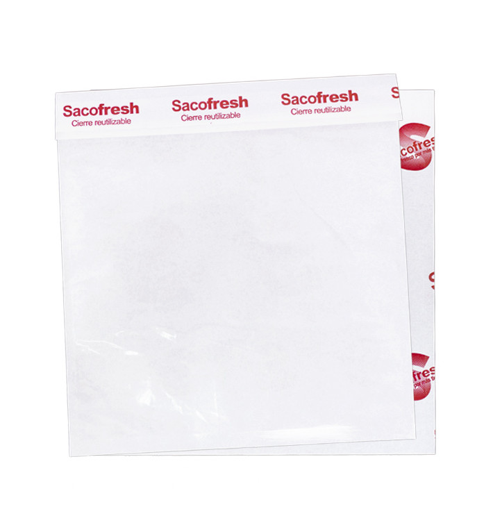 Saco PE e Papel Reutilizável Dobra Adesivo Sacofresh Vermelho 30x25cm (100 Uds) Saco PE e Papel Reutilizável Dobra Adesivo Sacofresh Vermelho 30x25cm (100 Uds)