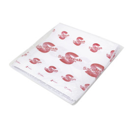 Saco PE e Papel Reutilizável Dobra Adesivo Sacofresh Vermelho 30x25cm (100 Uds)
