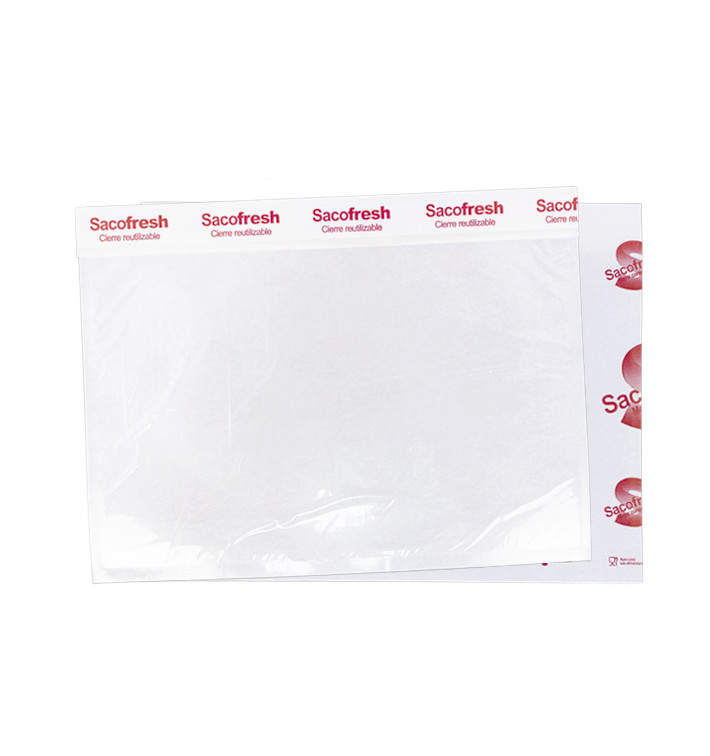 Saco PE e Papel Reutilizável Dobra Adesivo Sacofresh Vermelho 30x36cm (100 Uds) Saco PE e Papel Reutilizável Dobra Adesivo Sacofresh Vermelho 30x36cm (100 Uds)
