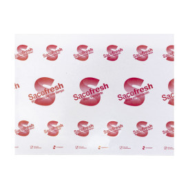 Saco PE e Papel Reutilizável Dobra Adesivo Sacofresh Vermelho 30x36cm (100 Uds)