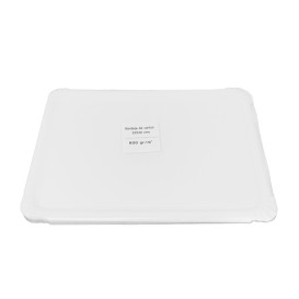 Bandeja de Cartão Rectangular Branca 25x34cm (300 Uds)