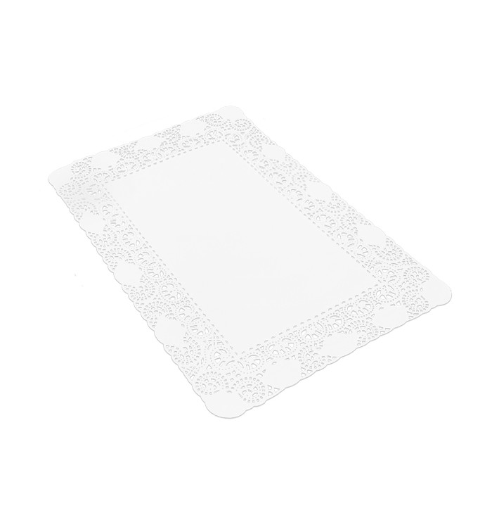 Naperon Papel Branco Rendado Rectang.14x24cm (2.000 Uds) Naperon Papel Branco Rendado Rectang.14x24cm (2.000 Uds)