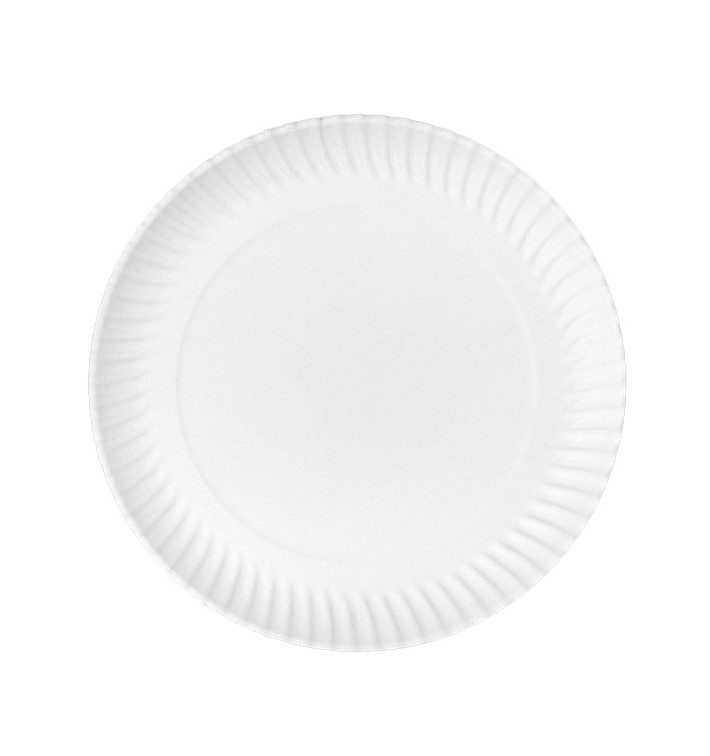 Prato de Cartão Redondo Branco Ø27cm 550g/m² (400 Uds) Prato de Cartão Redondo Branco Ø27cm 550g/m² (400 Uds)