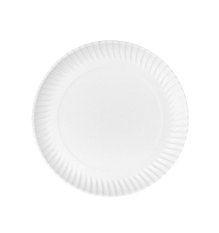 Prato de Cartão Redondo Branco Ø23cm 450g/m² (450 Uds) Prato de Cartão Redondo Branco Ø23cm 450g/m² (450 Uds)