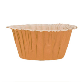 Cápsula Cupcake Laranja 4,9x3,8x7,5cm (500 Unidades)