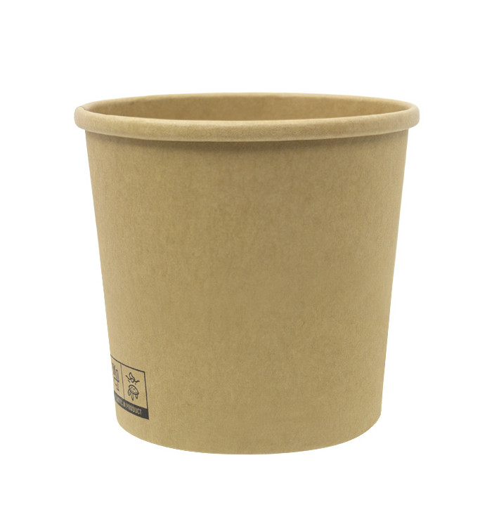 Terrina de Cartão Kraft-Kraft 350ml Ø9,0cm (25 Uds) Terrina de Cartão Kraft-Kraft 350ml Ø9,0cm (25 Uds)