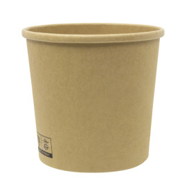 Terrina de Cartão Kraft-Kraft 350ml Ø9,0cm (400 Uds)