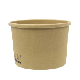 Terrina de Cartão Kraft-Kraft 250ml Ø9,0cm (25 Uds)