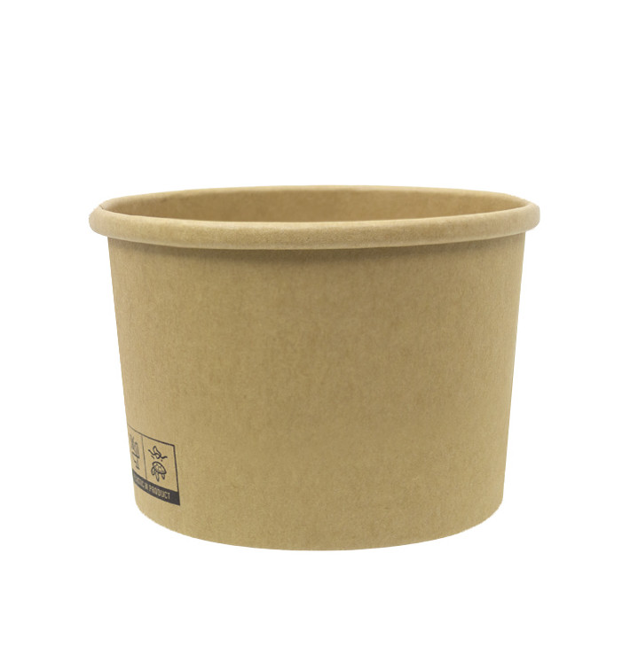 Terrina de Cartão Kraft-Kraft 250ml Ø9,0cm (25 Uds) Terrina de Cartão Kraft-Kraft 250ml Ø9,0cm (25 Uds)