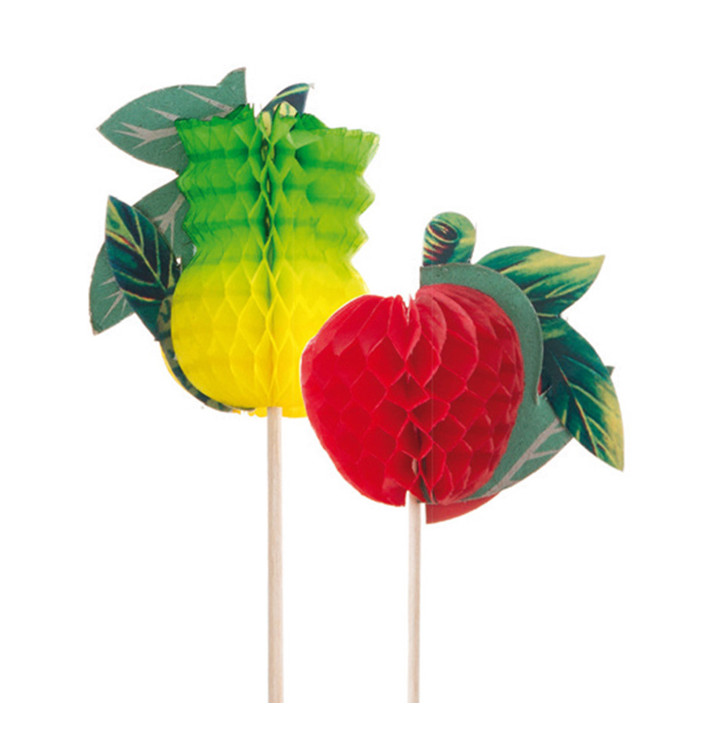 Palitos de Festa Fruta 20cm Palitos de Festa Fruta 20cm
