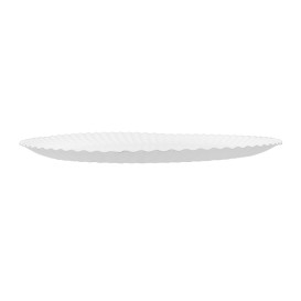 Prato de Cartão Redondo Branco Ø27cm 550g/m² (400 Uds)