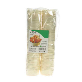 Copo Degustaçâo Madeira 40ml Ø5x2cm (100 Uds)