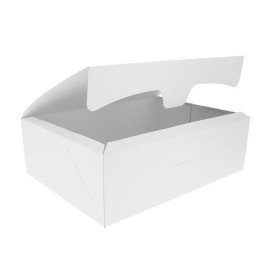 Caixa Pastelaria Branca 20,4x15,8x6cm 1kg (20 Uds)
