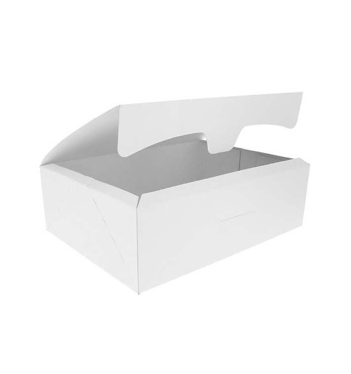 Caixa Pastelaria Branca 20,4x15,8x6cm 1kg (200 Uds) Caixa Pastelaria Branca 20,4x15,8x6cm 1kg (200 Uds)