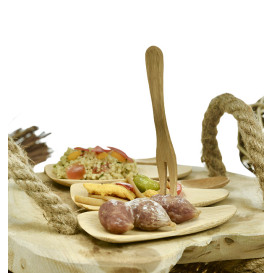 Garfo de Bambu Degustação 9cm (24 Uds)