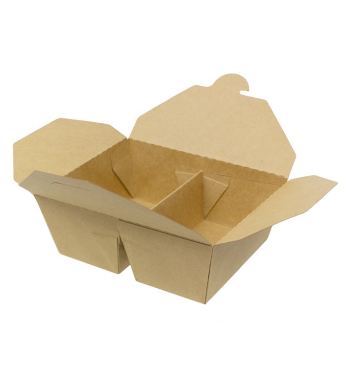 Caixa TakeAway Kraft-Kraft 2C 17x13,5x6,5cm 1.000ml (25 Uds) Caixa TakeAway Kraft-Kraft 2C 17x13,5x6,5cm 1.000ml (25 Uds)