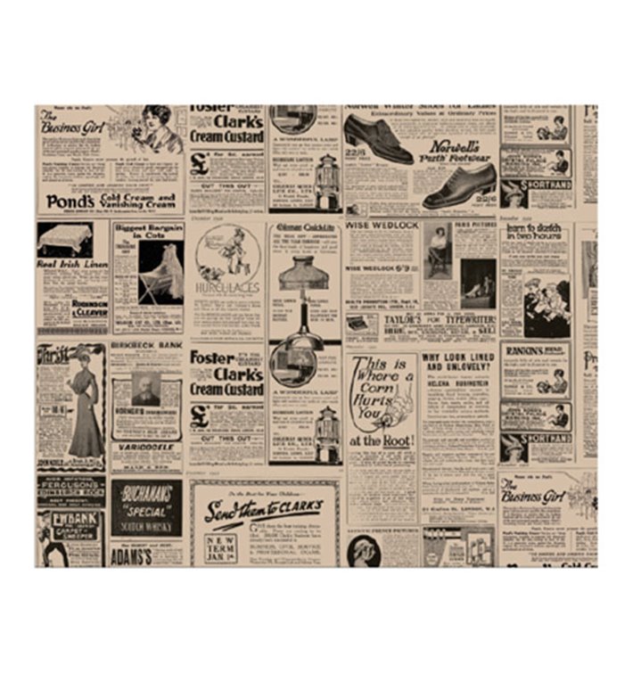 Papel Anti-Gordura Kraft Times 28x34cm (1.000 Uds) Papel Anti-Gordura Kraft Times 28x34cm (1.000 Uds)