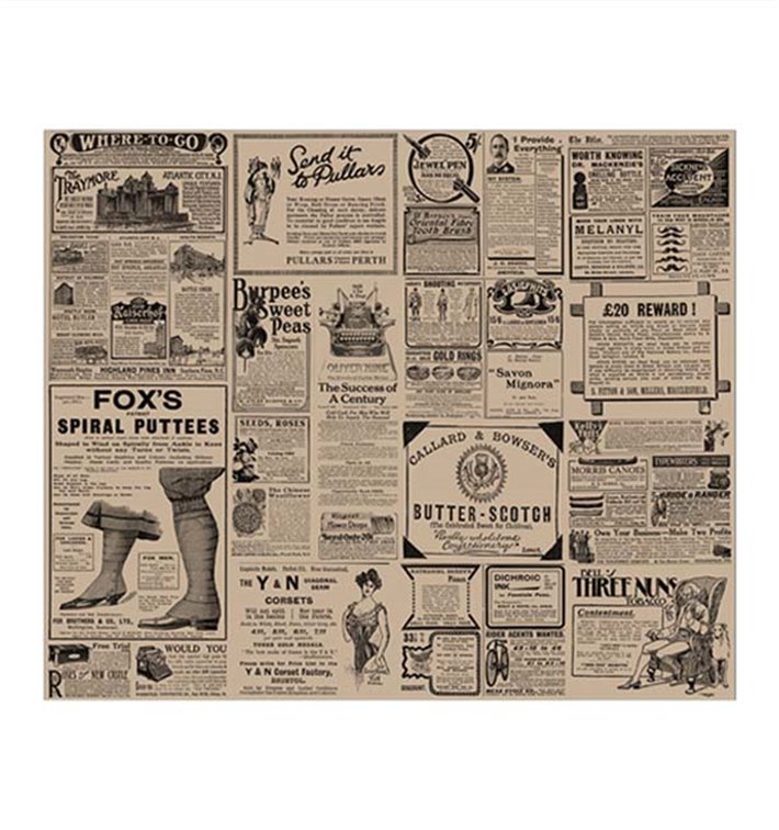 Papel Anti-Gordura Kraft Times 31x38cm (1.000 Uds) Papel Anti-Gordura Kraft Times 31x38cm (1.000 Uds)