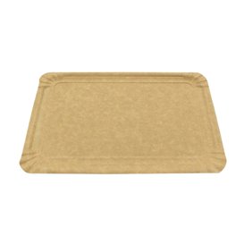 Bandeja de Cartão Rectangular Kraft 12x19 cm (1.300 Uds)