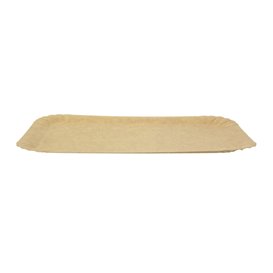 Bandeja de Cartão Rectangular Kraft 14x21 cm (100 Uds)