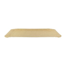 Bandeja de Cartão Rectangular Kraft 12x19 cm (100 Uds)