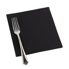 Guardanapos Airlaid Preto 40x40cm (50 Uds)